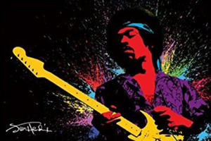 Jimi Hendrix obraz 3D edycja limitowana rock - 2862440689