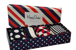 Happy Socks Box 4 pak kolorowe skarpety 36 40 - 2862442370