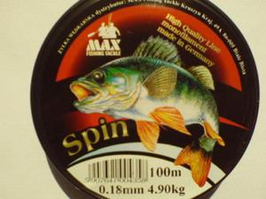 yka SPIN LINE 0,18mm 4,90kg 100m made in Germany ! - 2852515520