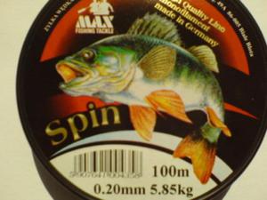 yka SPIN LINE 0,20mm 5,85kg 100m made in Germany ! - 2852515521