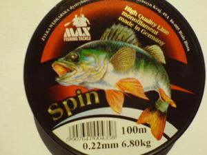 yka SPIN LINE 0,22mm 6,80kg 100m made in Germany ! - 2852515522