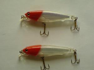 Zestaw 2 szt. woblery SPRO SPECJAL MINNOW 7cm 7g do 2m (redhead)