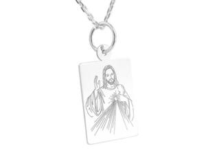 Medalik srebrny z wizerunkiem Jezusa MED-JEZUS.M-3 - 2824315889