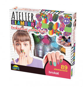 Zestaw Atelier Glamour Brokatowe paznokcie - 2876004273