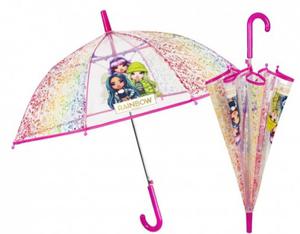 Parasolka dziecica lekka przezroczysta Perletti RAINBOW HIGH - 2868584403
