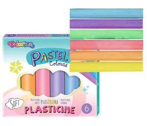 Plastelina 6 kolorw Colorino PASTELOWA - 2868972053