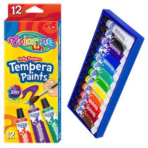 Farby tempera Colorino 12 kolorw tuba 12 ml - 2876083404