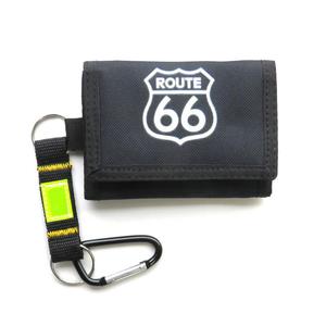 Portfel z KARABICZYKIEM mski modzieowy ROUTE 66, BLACK - 2873559580