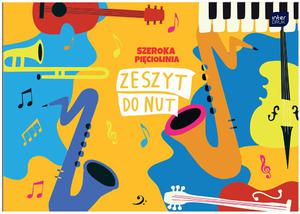 ZESZYT DO MUZYKI NUT, SZEROKA PICIOLINIA, B5, 16 KARTEK - 2877338656