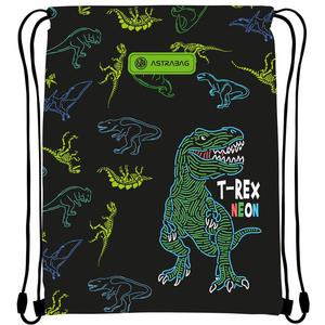 Worek na obuwie szkolny Astra AD1, T-REX NEON - 2874411454