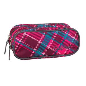 Saszetka pirnik szkolny Coolpack Clever, Cranberry Check 633 - 2879815638