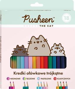 KREDKI TRJKTNE PUSHEEN 18K: 10 STANDARD 4 PASTELOWE 2 TCZOWE 2 NEONOWE - 2877549111