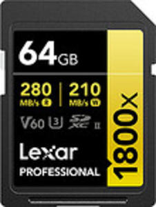 Karta pamici Lexar SDXC 64GB 1800x (280MB/s) Professional - 2865976567