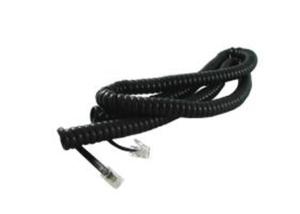 Kabel telefoniczny spiralny 7m 4P4C czarny - 2832772489