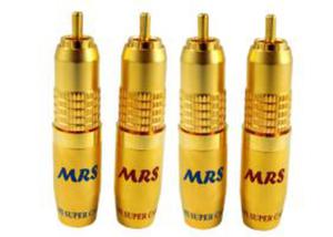 Wtyk RCA MRS-125 Gold 10mm Blister 4szt. - 2832773777
