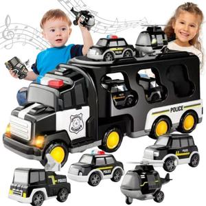 WOOPIE Laweta Drogowa Zestaw 5 Aut - Policja kindertop.pl - 2880996239