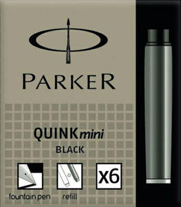 Naboje atramentowe Parker Quink Mini czarne - 2859230874