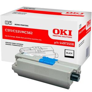 Toner Oki C510/530/511/ MC562 BK 7000 kopii - 2859231985