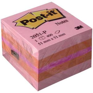 Kostka samoprz. 51x51 POST-IT rowa 2051P - 2859233524