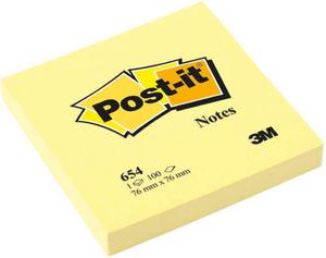 Notes samoprz. ty 654 100szt 76x76 POST-IT - 2859233535