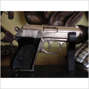 SREBRNY OFICERSKI PISTOLET WAFFEN-PPK (1277/NQ) - 2870445174