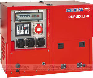 Agregat prdotwrczy ENDRESS ESE 608 DHG ES DI DUPLEX silent (moc 5,3kW - 6,6kVA - 400V - silnik HATZ) - 2836907840