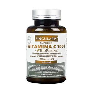 Witamina C 1000 + Bioperine Superior - 60kaps - Singularis - 2854116668