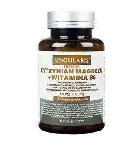 Cytrynian Magnezu + Witamina B6 Superior - 60tabl - Singularis - 2865961260