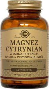 Magnez Cytrynian - 60tabl - Solgar - 2865961281