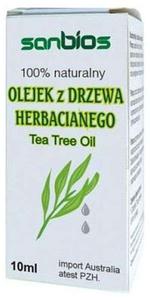 Olejek z Drzewa Herbacianego 100% Naturalny - 10ml - Sanbios - 2860627321