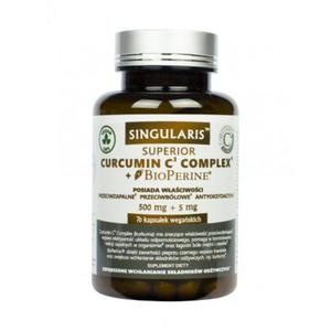 Curcumin C3 Complex 500mg + Bioperine 5mg - 70kaps wega - 2865961259