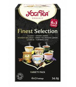 Herbatka Ekspresowa Finest Selection (Mix Herbatek) Bio (6x3 Torebek) - 34,2 g - Yogi Tea - 2860626730