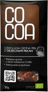 Czekolada Gorzka z Orzechami Pekan Bio - 50g - Cocoa - 2867455736