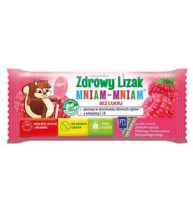 Zdrowy Lizak Mniam Mniam o Smaku Malinowym - 6g - Starpharma - 2867988364