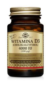 Witamina D3 4000 IU - 60kaps - Solgar - 2868284848