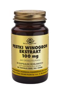 Pestki z Winogron Ekstrakt 100mg - 30kaps - Solgar - 2864067361