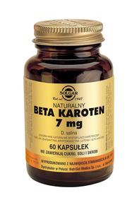 Naturalny Beta Karoten 7mg - 60kaps - Solgar - 2863190598