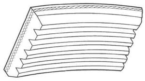 Pasek wielorowkowy 5PK1140 / 5060450 Transsport 2,3L - 2825578345