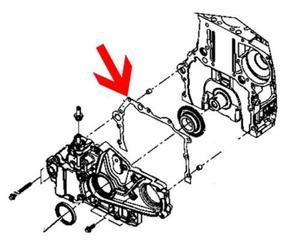 Uszczelka pokrywy rozrzdu 68027582AA Caravan 07-10 2.8 crd