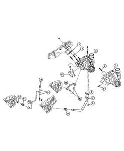 Uszczelka turbosprarki 68031571AA Voyager 08-10 2.8 crd