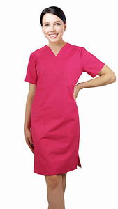 Sukienka chirurgiczna amarant roz. 50 - 2858959895