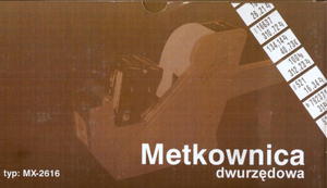 Metkownica dwurzdowa - typ MX-2616 (polskie znaki) - 2822287451