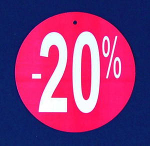 Tablica wyprzedaowa - ,,-20%'' - 2822287316