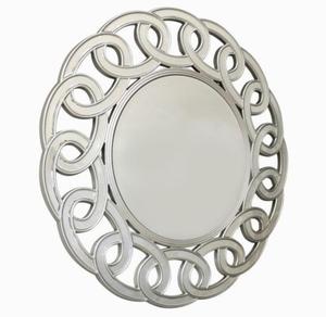 Okrge lustro z ram lustrzan w ksztacie owalnych piercieni 100x100 - 2853248799