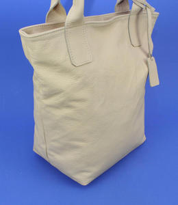 Torebka Skrzana MAGRE (PL) KLEOPATRA Shopper Bag Skra Naturalna KREMOWY - 2877594960