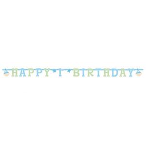 Baner "Happy 1st Birthday", 2,8m, 1szt. - 2824740293