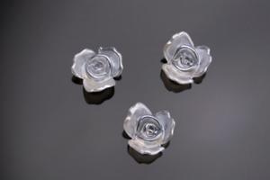 Aplikacja akrylowa kwiatek perowy 2 cm, 25 szt. - 2824741038