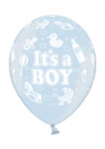 Balony 14" Metalik Light Blue "It`s a Boy", 50 szt - 2824740319