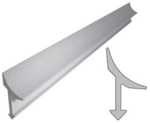 Profil aluminiowy do glazury wewntrzny "radarek" L=2,5m anodowany brz - 2858142489