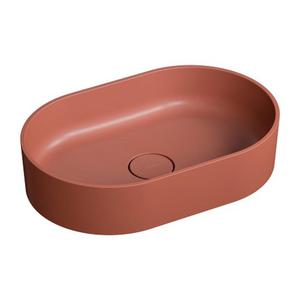 Omnires Ovo M+ umywalka nablatowa terracotta 55x36 cm OVOUNTE - 2871686799